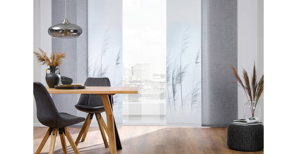 FLÄCHENVORHANG in Grau - Grau, Design, Textil (60/255cm) - Novel