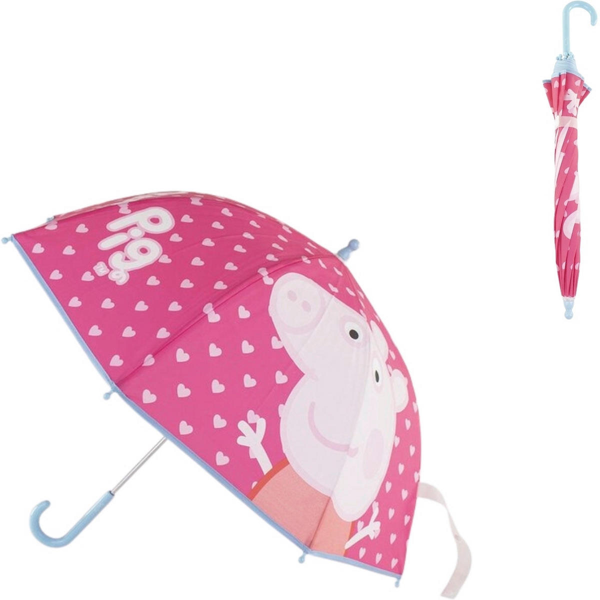 KIŠOBRAN  pink   - pink/pastelno plava, Basics, plastika (70/64cm)