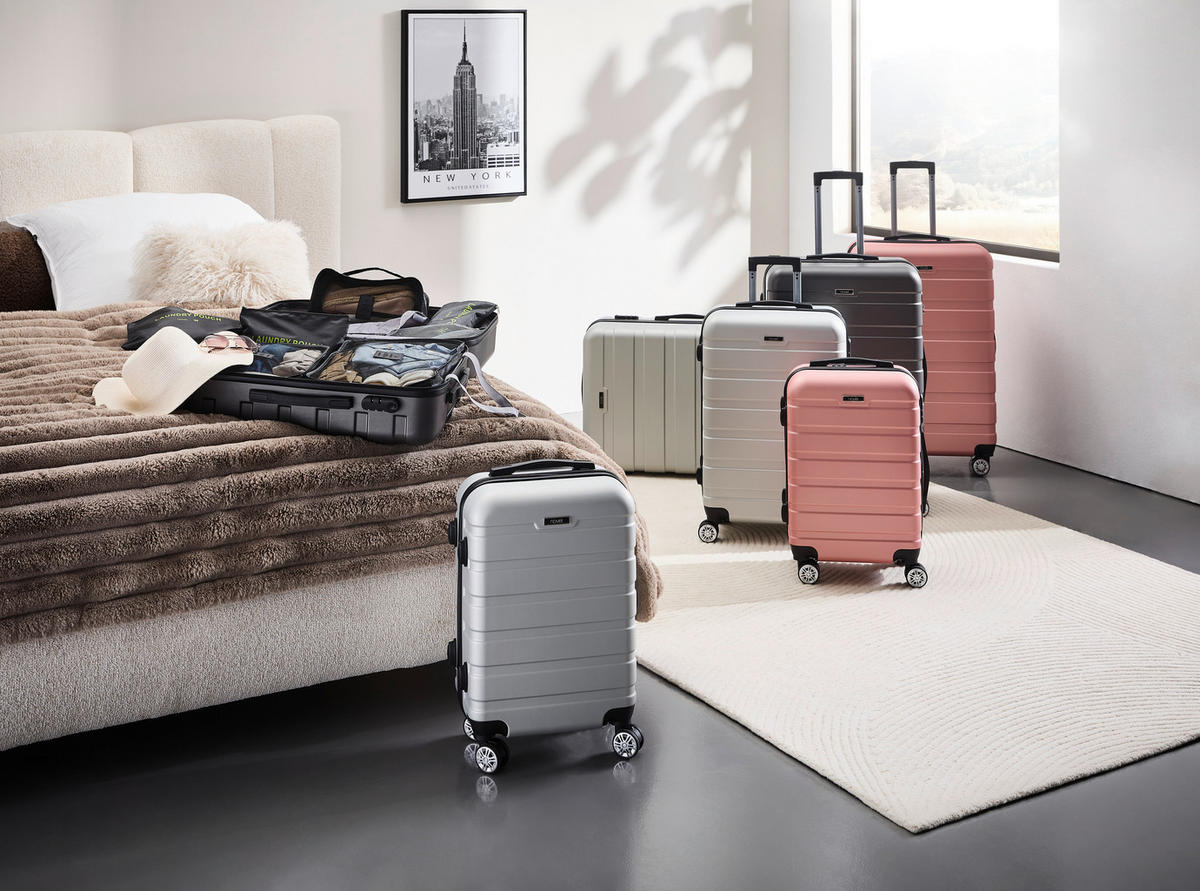 REISEKOFFER Roségold  - Roségold, LIFESTYLE, Kunststoff/Metall (36/55/23cm) - Novel