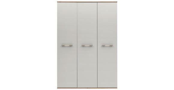 DREHTÜRENSCHRANK  in Eichefarben, Hellgrau  - Eichefarben/Hellgrau, KONVENTIONELL, Holz/Holzwerkstoff (138/203/61,5cm) - Venda