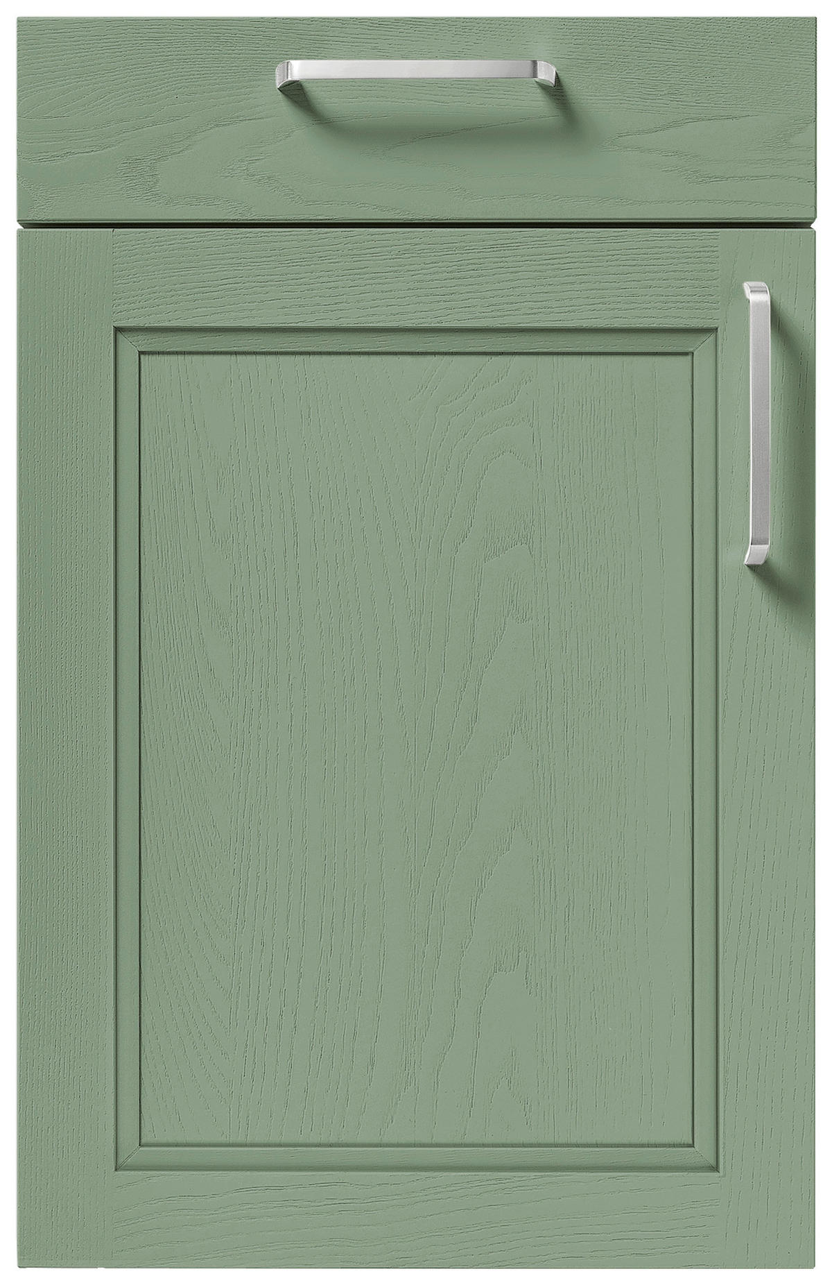 EINBAUKÜCHE FRIDA SATIN  - Salbeigrün, Basics, Holzwerkstoff - Novel