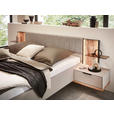 BETTANLAGE - Wildeiche/Hellgrau, Design, Holz/Textil (180/200cm) - Dieter Knoll