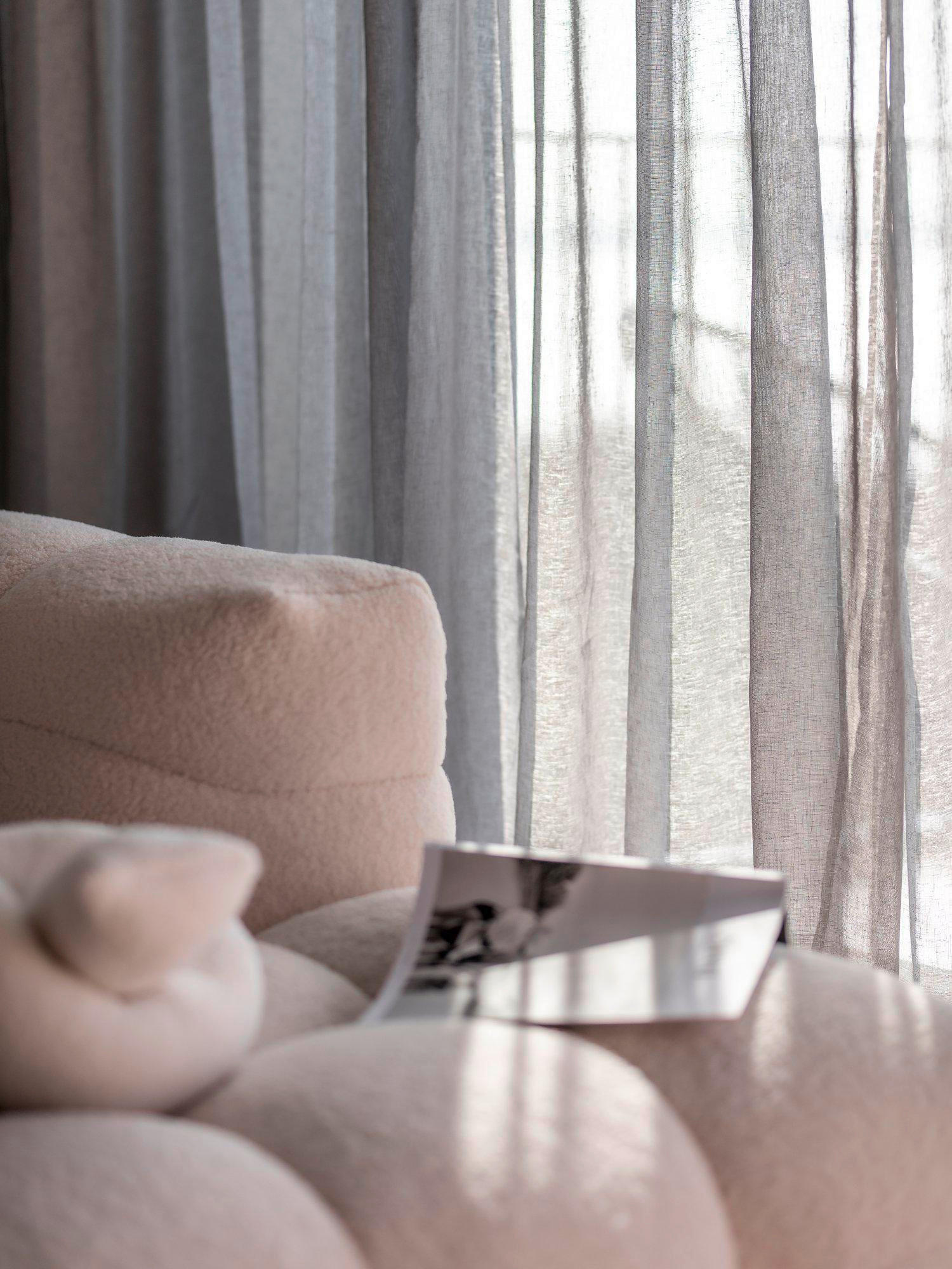 Thumbnail - Svanefors Fertigvorhang Diana, Grau, Textil, Uni, 280x300 cm, Wohntextilien, Gardinen & Vorhänge, Fertiggardinen, Fertig...