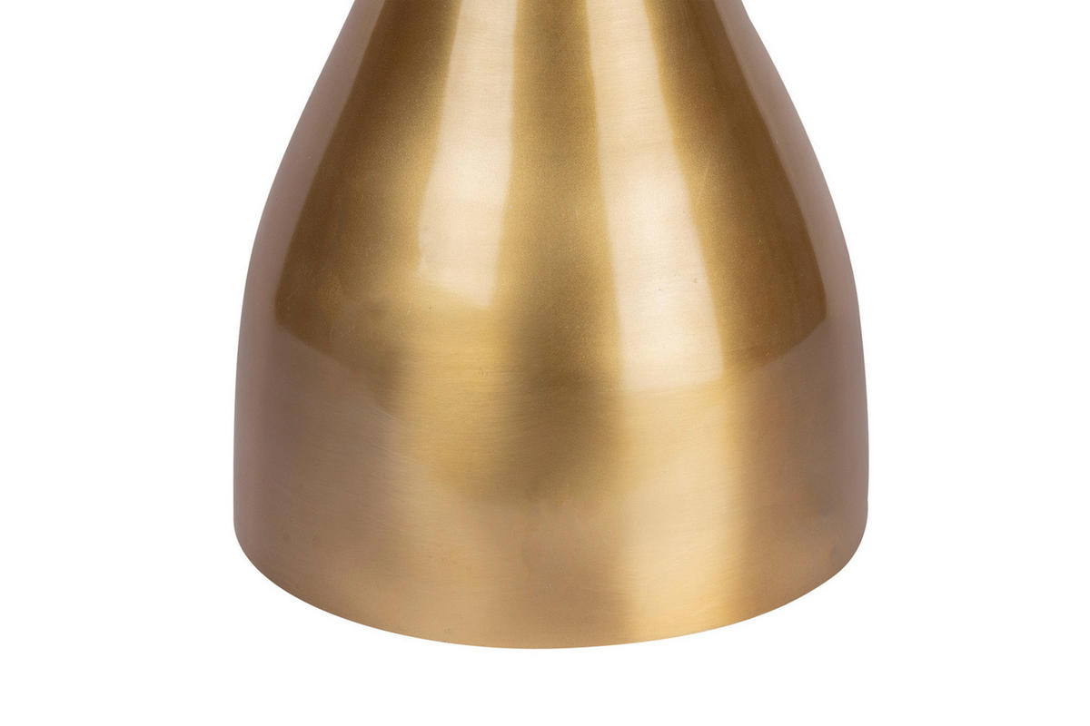 BEISTELLTISCH Goldfarben rund  - Goldfarben, Design, Metall (40,5/58,5cm) - Kayoom