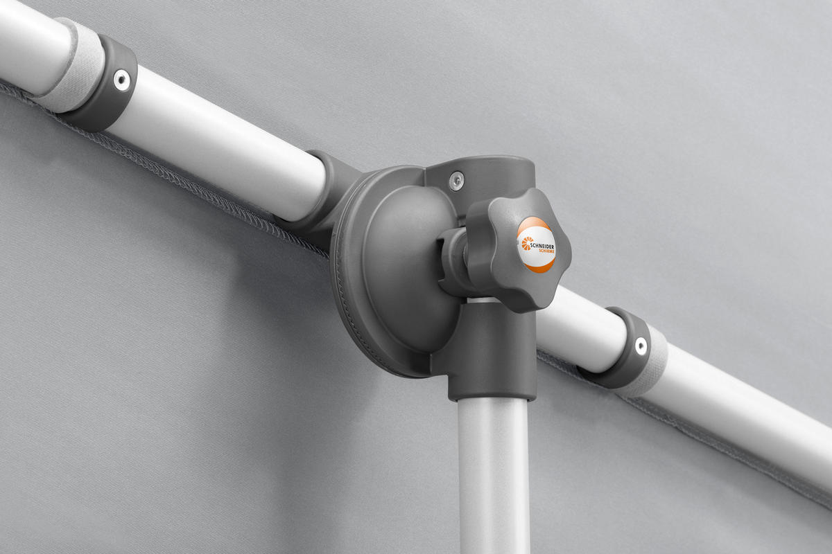 AMPELSCHIRM   - Anthrazit/Hellgrau, Basics, Textil/Metall (190/188/140cm) - Schneider