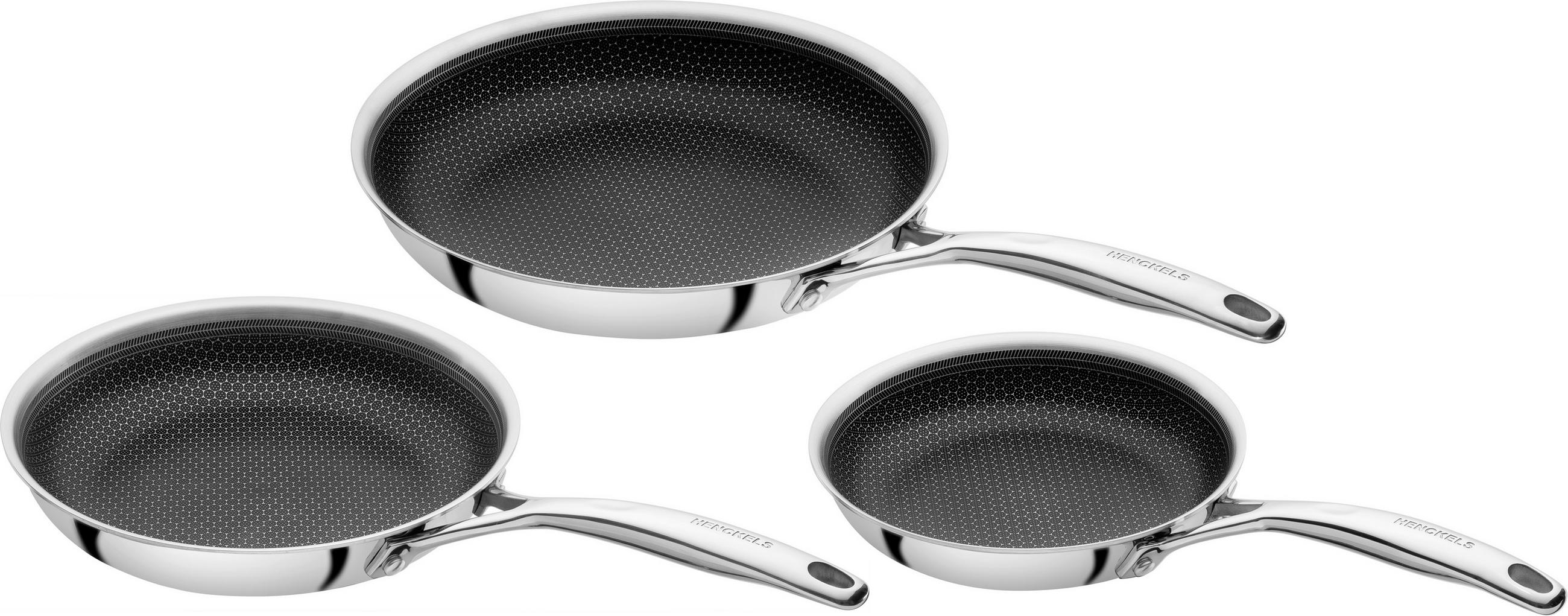 PFANNENSET PARADIGM Edelstahl 3-teilig  - Basics, Metall - Henckels by ZWILLING