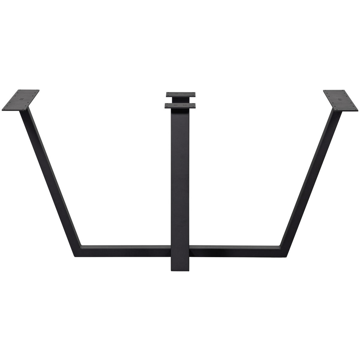 TISCHGESTELL   - Schwarz, MODERN, Metall (147/73/71cm) - Livetastic