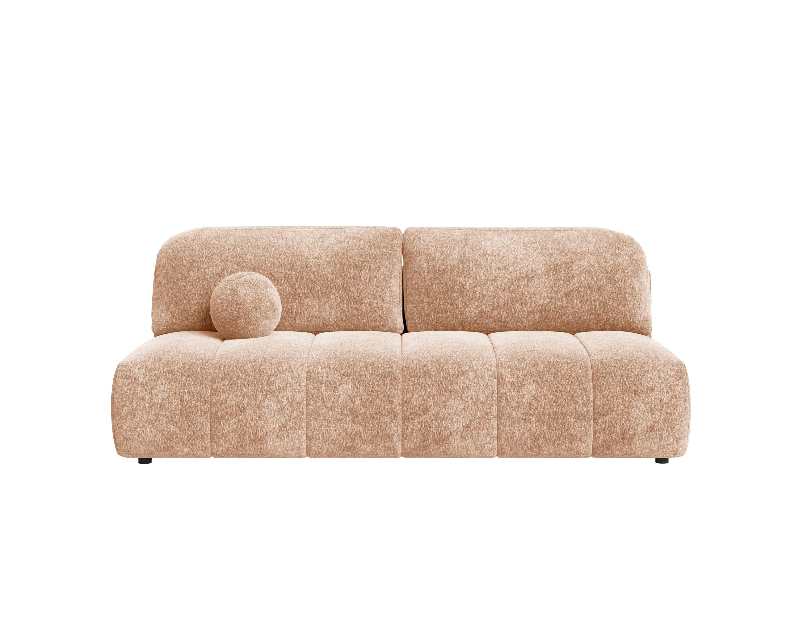 SCHLAFSOFA Chenille Hellrot  inkl. Zierkissen, Rückenkissen, Bettkasten, Schlaffunktion, Rücken echt, Liegefläche im Originalstoff  - Hellrot/Schwarz, MODERN, Kunststoff/Textil (210/88/104cm) - Milino