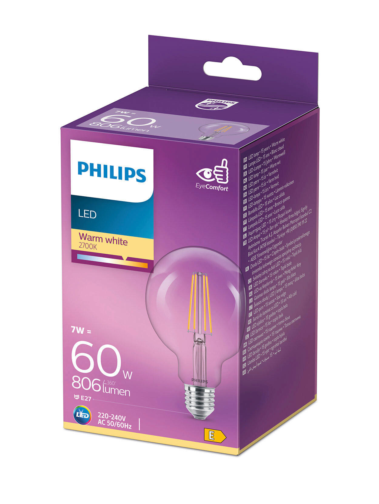 LED SIJALICA - Osnovno, staklo (9,5/14cm) - Philips