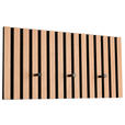 GARDEROBENPANEEL  in 60/30/7 cm  - Schwarz/Eiche Artisan, MODERN, Holzwerkstoff/Textil (60/30/7cm) - Xora