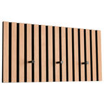 GARDEROBENPANEEL  in 60/30/7 cm  - Schwarz/Eiche Artisan, MODERN, Holzwerkstoff/Textil (60/30/7cm) - Xora