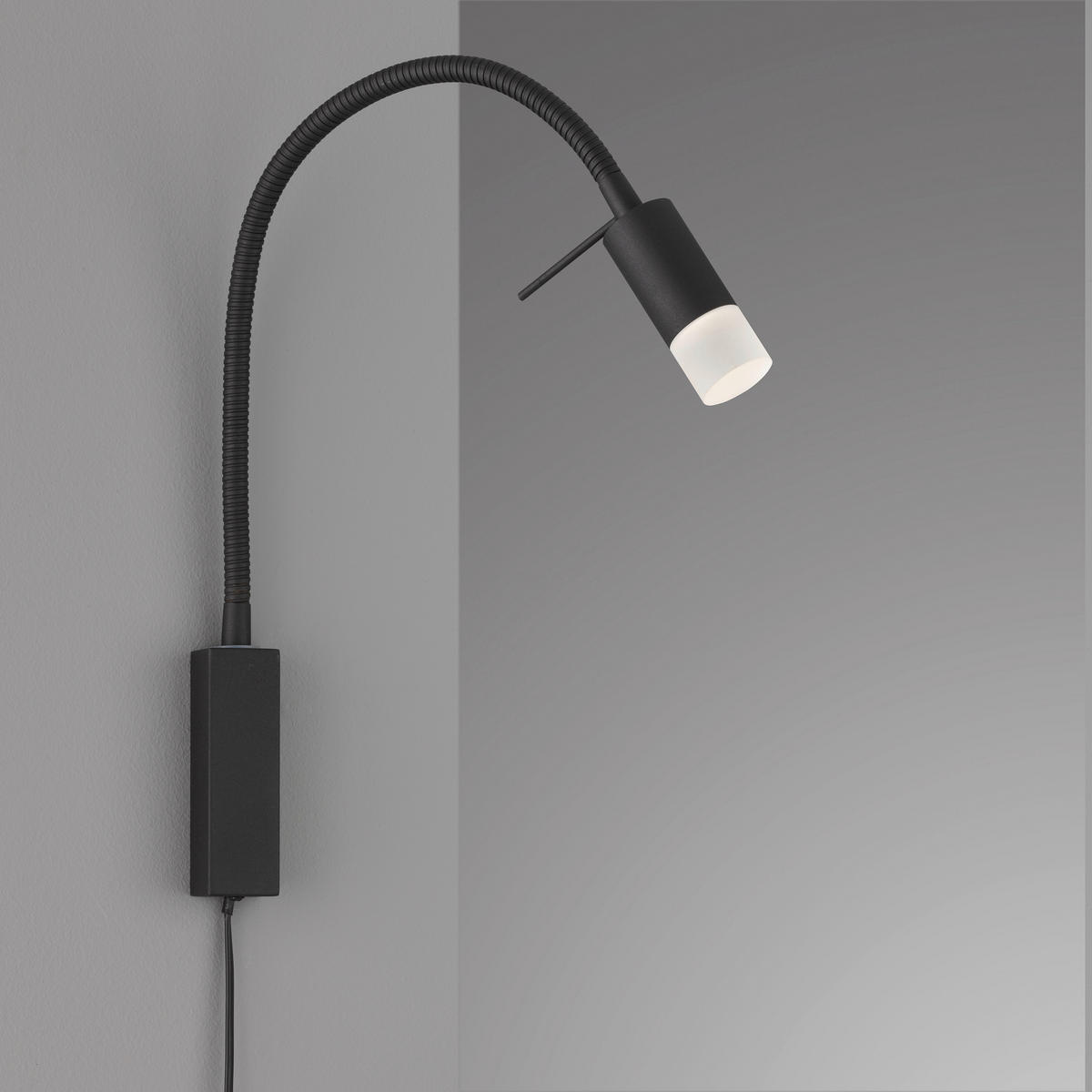 LED-WANDLEUCHTE - Schwarz, Design, Metall (40/4/40cm) - Fischer & Honsel