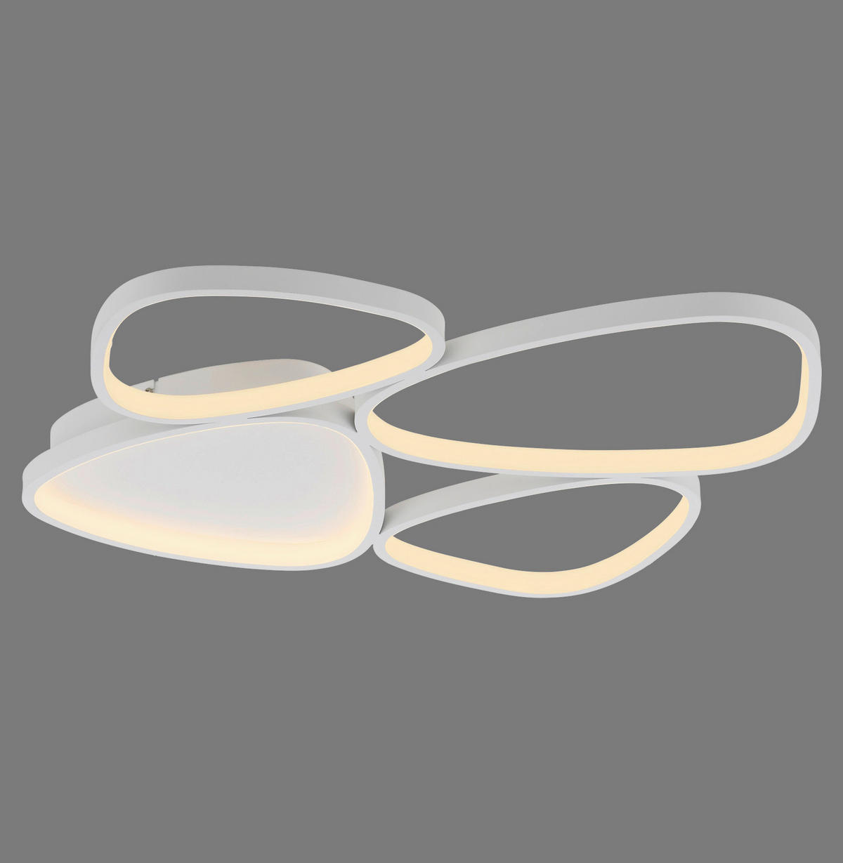 LED-DECKENLEUCHTE 69,5/66/6,2 cm   - Weiß, Design, Kunststoff/Metall (69,5/66/6,2cm) - Schöner Wohnen