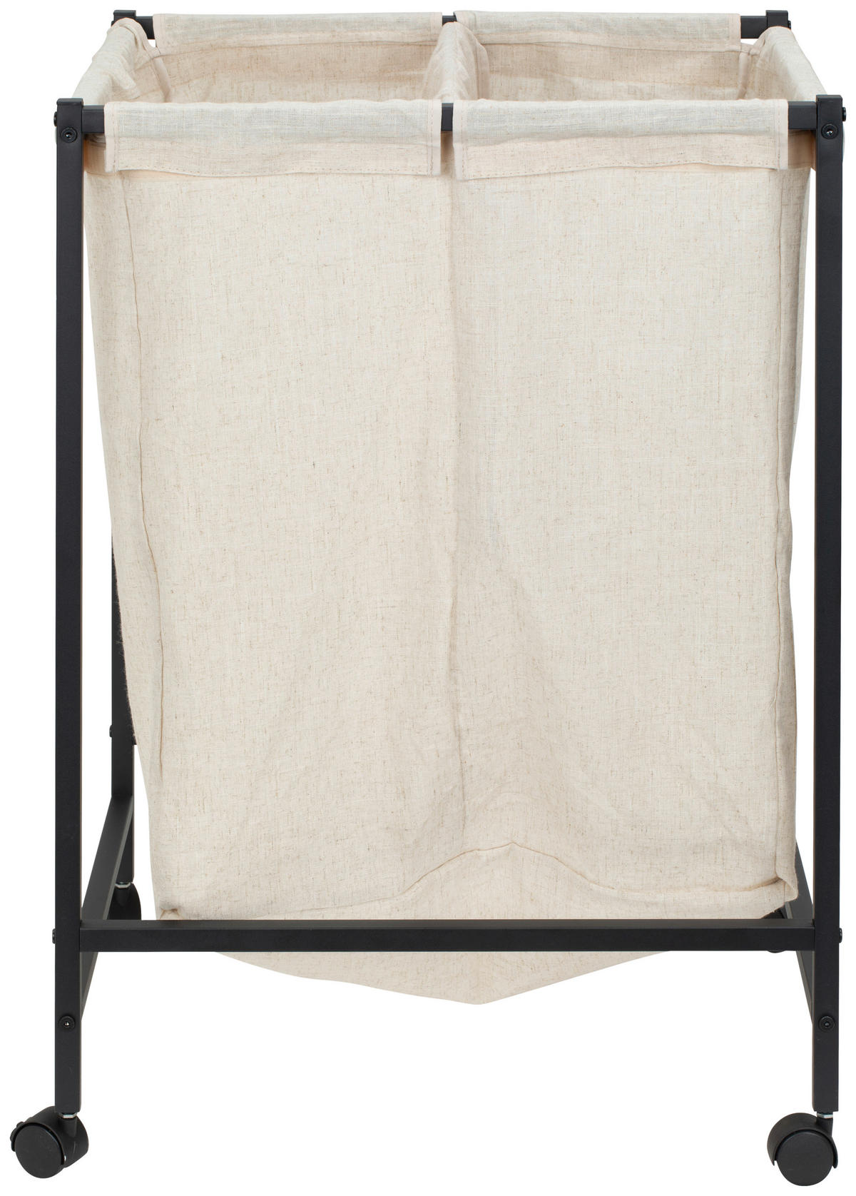KOŠ NA PRÁDLO - černá, Moderní, kov/textil (55/80/56cm) - PBJ