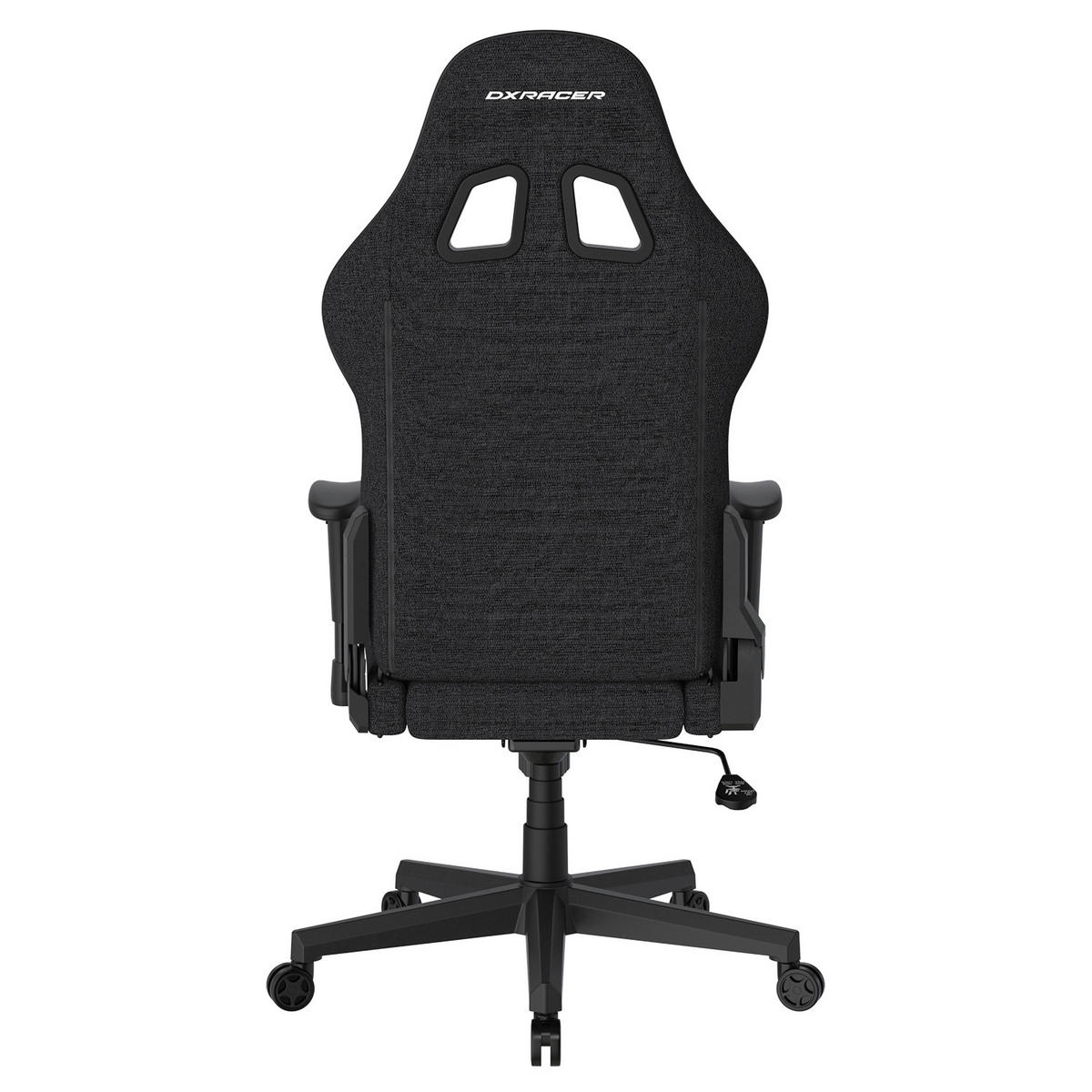 GAMINGSTUHL Schwarz Textil   - Schwarz/Weiß, KONVENTIONELL, Kunststoff/Textil (70/132/70cm) - Dxracer