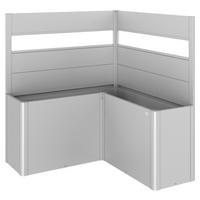 SICHTSCHUTZ ohne Hochbeet - Silberfarben, Basics, Kunststoff/Metall (152/91/152cm) - Biohort