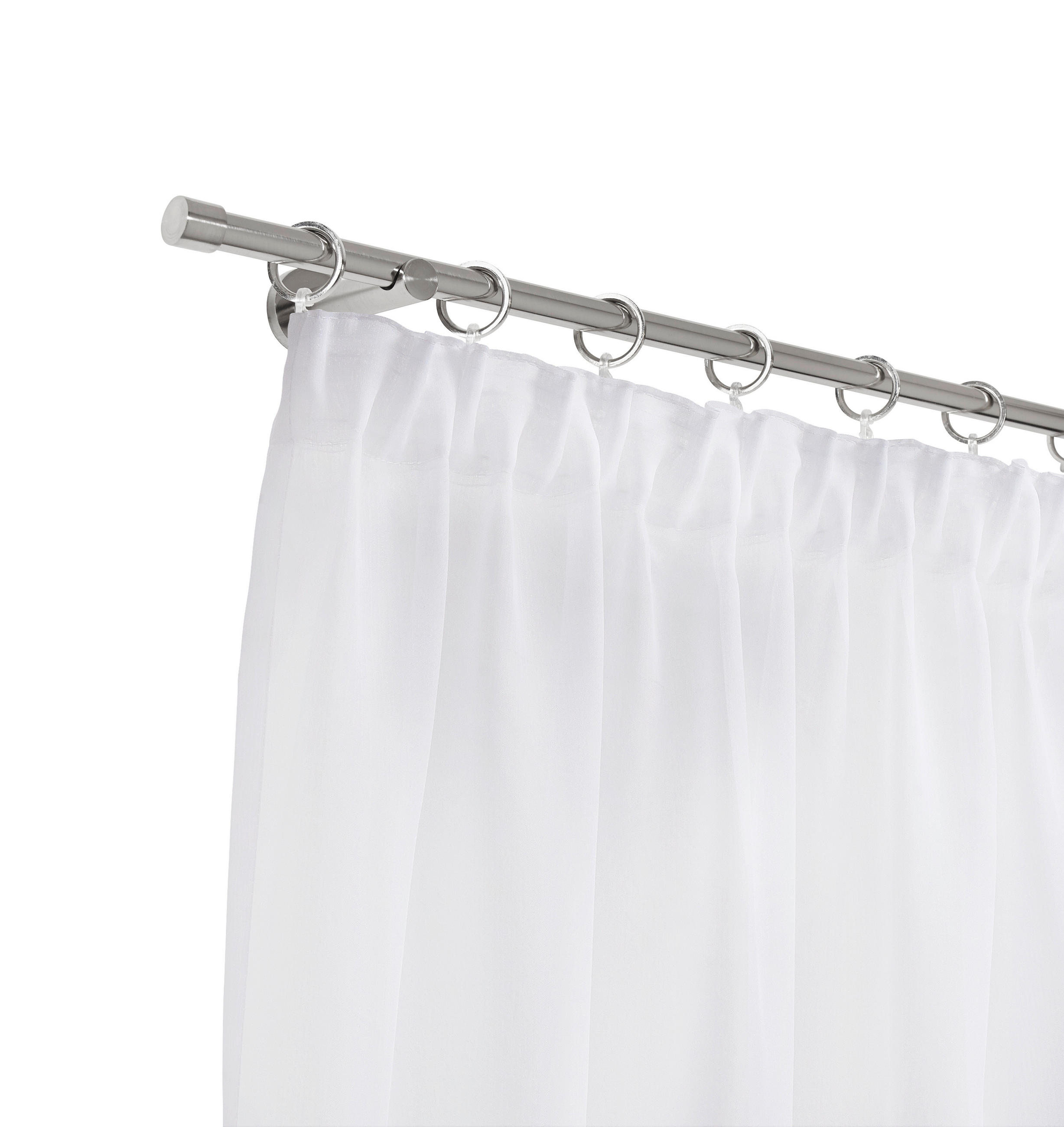 RUNDSTANGENGARNITUR  160 cm  - Edelstahlfarben, Basics, Metall (160cm) - Boxxx