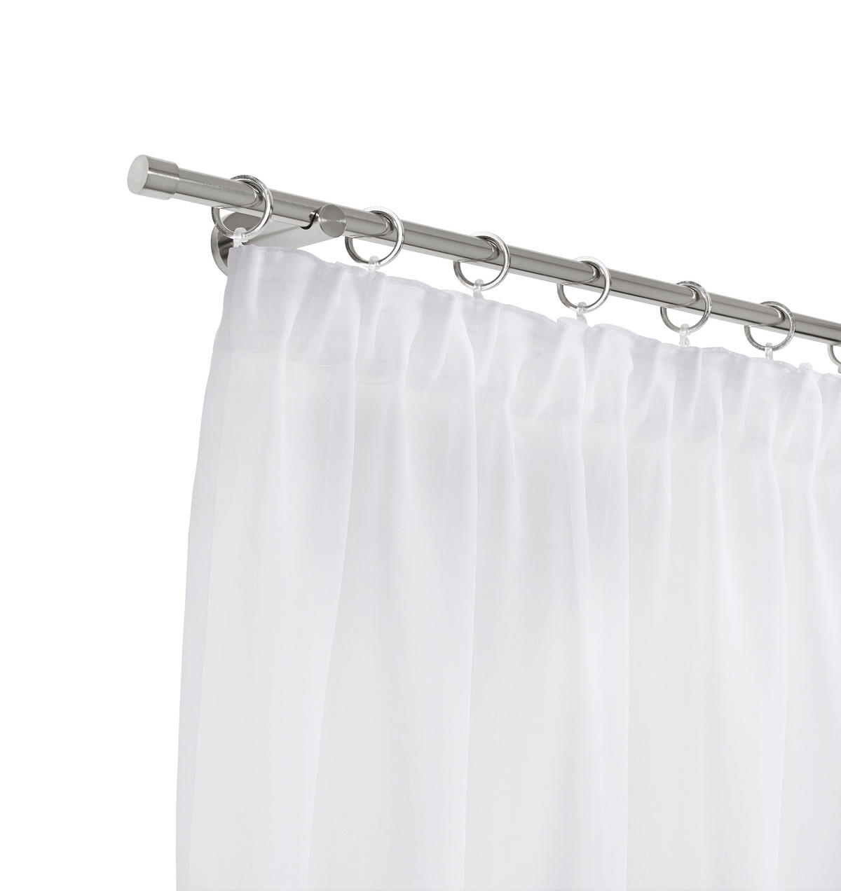 RUNDSTANGENGARNITUR 120 cm  - Edelstahlfarben, Basics, Metall (120cm) - Boxxx