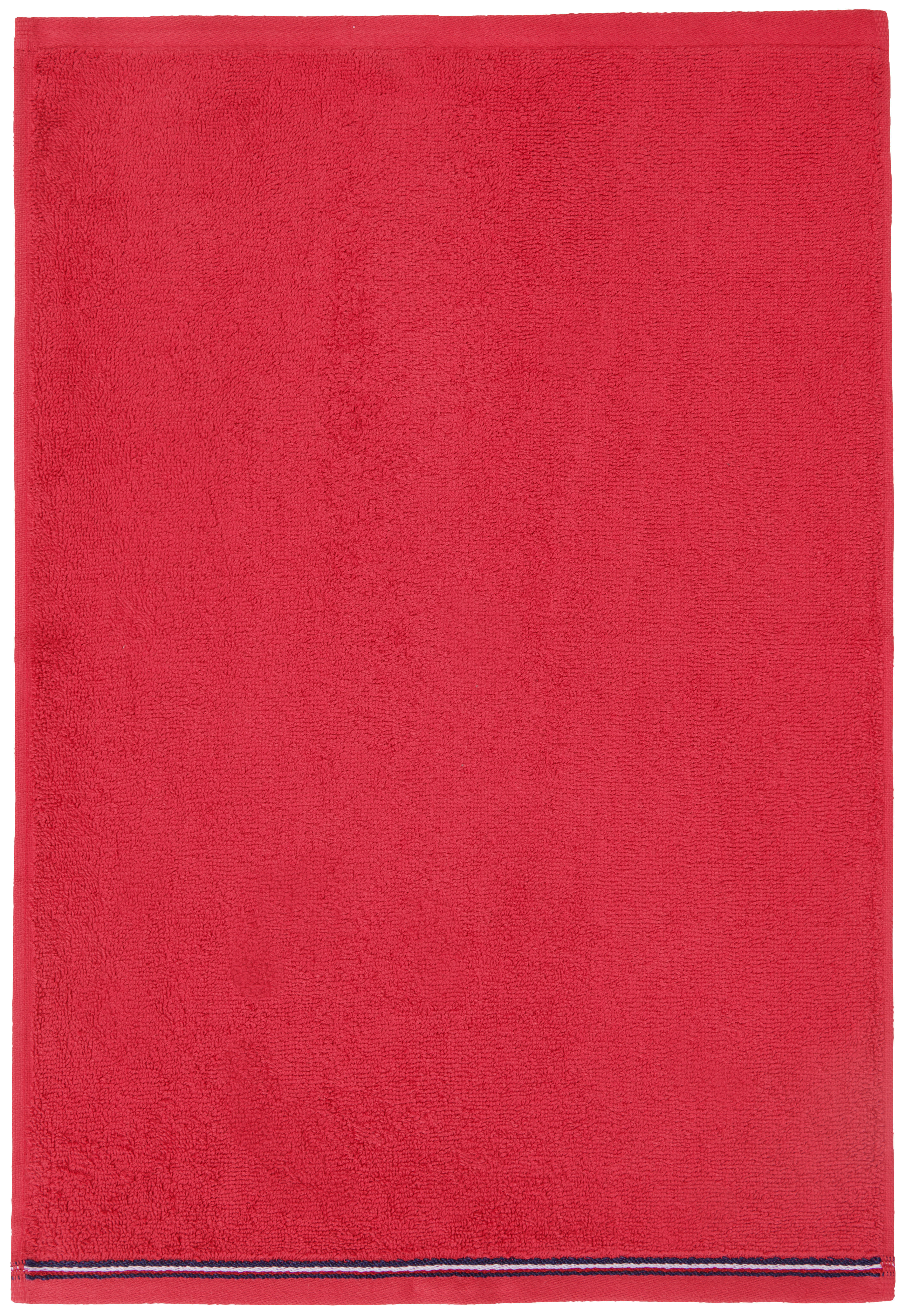 VENDÉGTÖRÖLKÖZŐ 40/60 cm Piros  - Piros, Basics, Textil (40/60cm) - Tommy Hilfiger