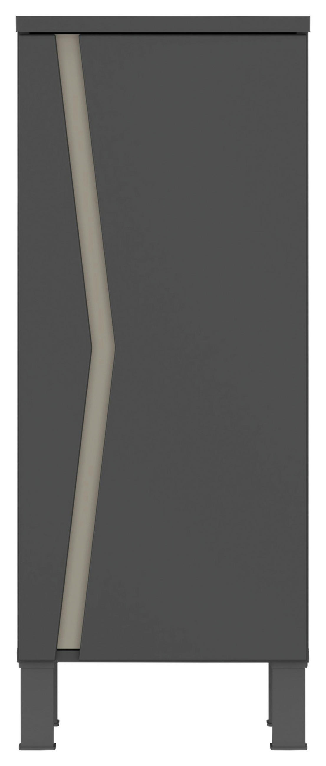 UNTERSCHRANK 40/100/35,3 cm   - Anthrazit/Grau, MODERN, Holzwerkstoff/Kunststoff (40/100/35,3cm) - MID.YOU