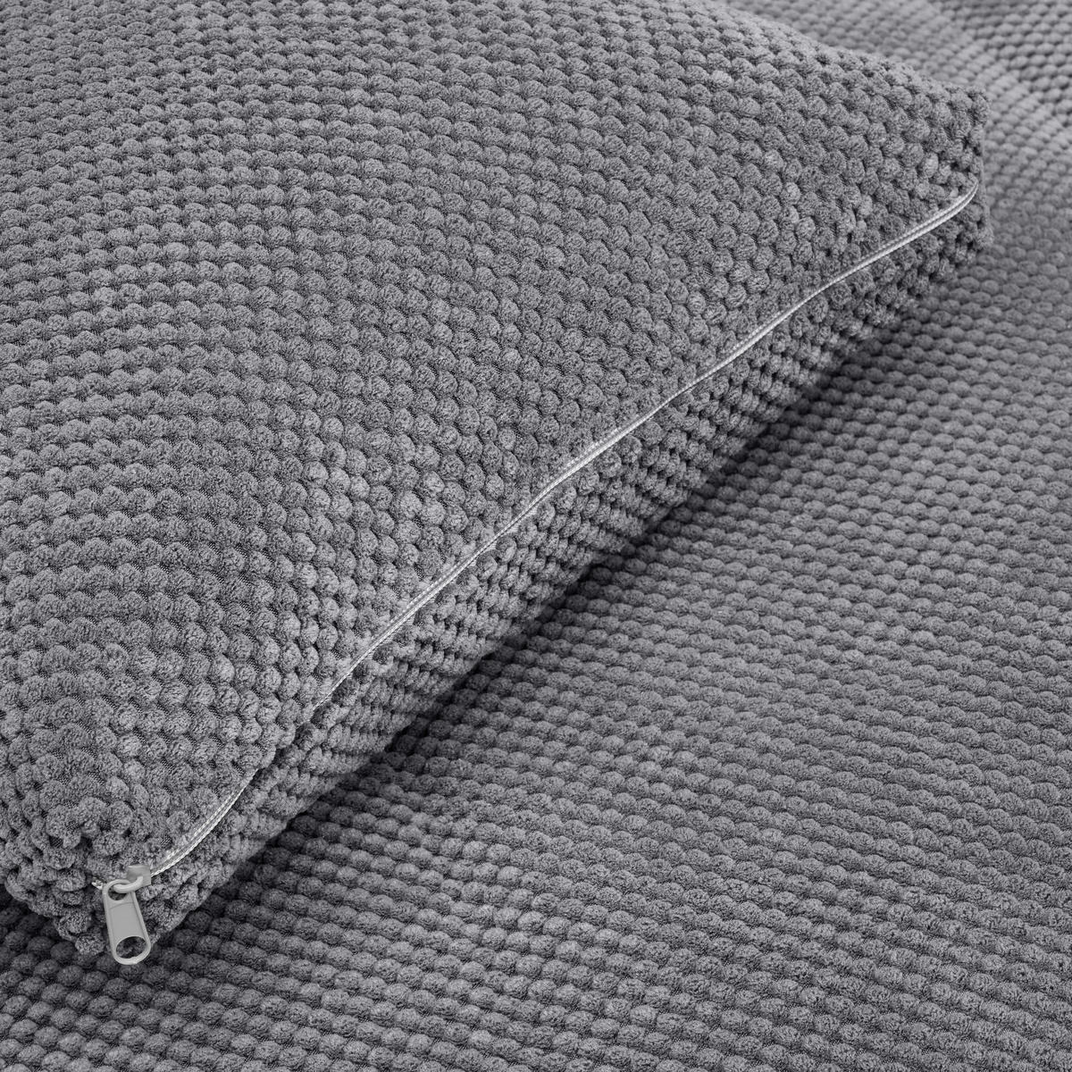 SCHLAFSOFA  mit Liegefunktion Velours Grau  - Schwarz/Grau, Design, Kunststoff/Textil (148/88/110cm) - Livetastic