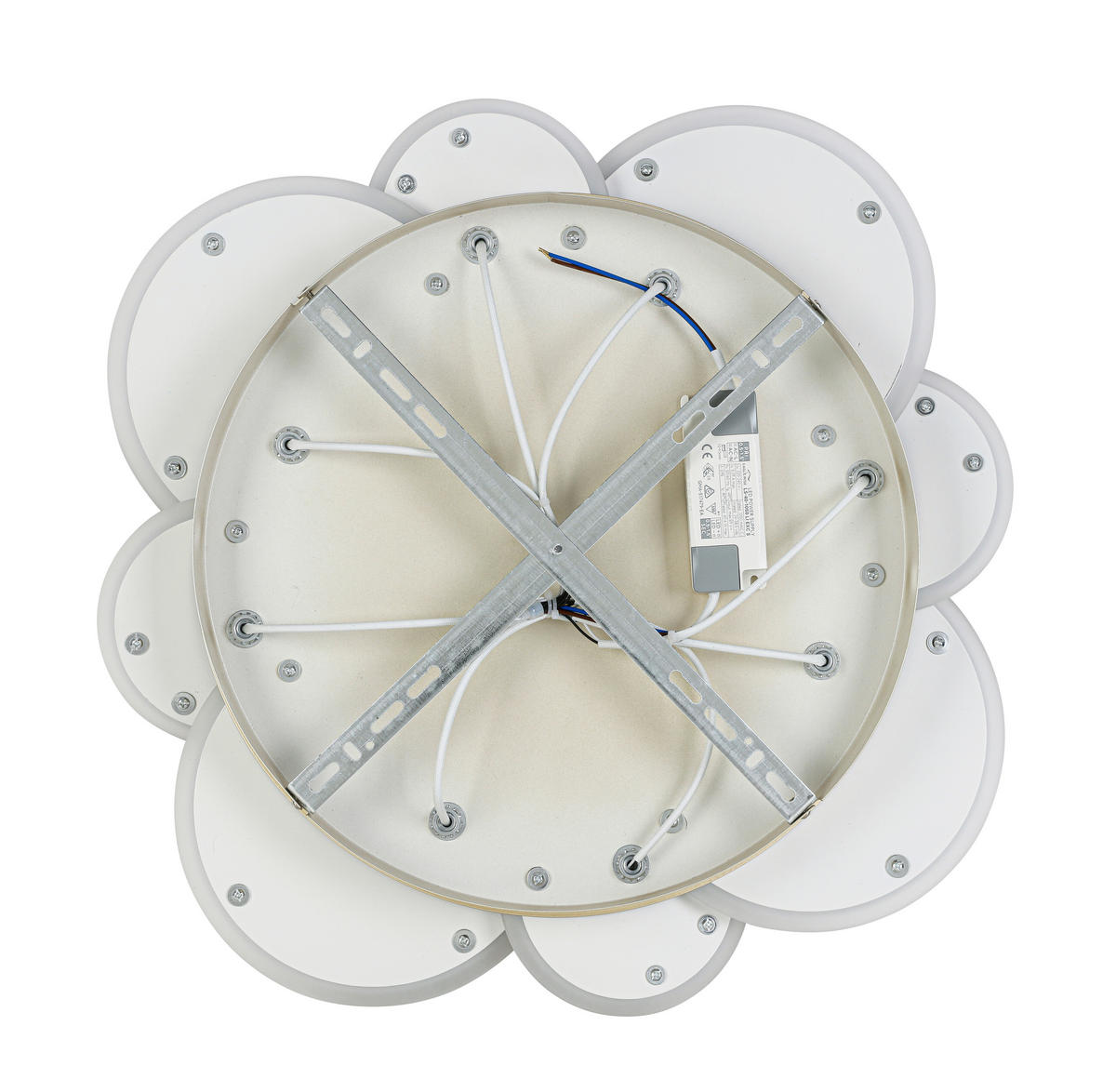 DECKENLEUCHTE  52/6 cm    - Chromfarben/Champagner, Trend, Kunststoff/Metall (52/6cm) - Collett's Monde