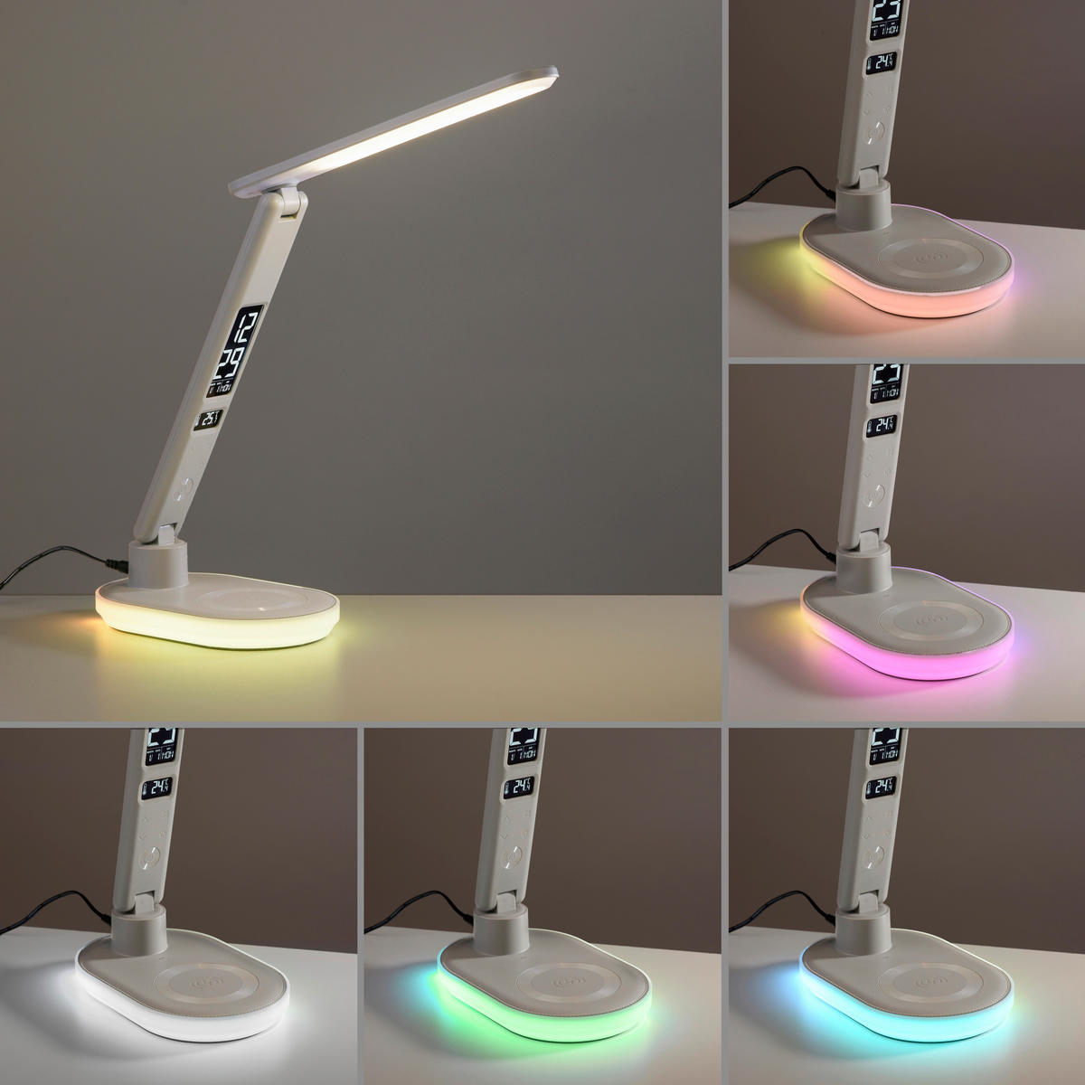LED-SVETILKA ZA PISALNO MIZO     51,5/11,4/54 cm          - bela, Design, umetna masa/steklo (51,5/11,4/54cm)