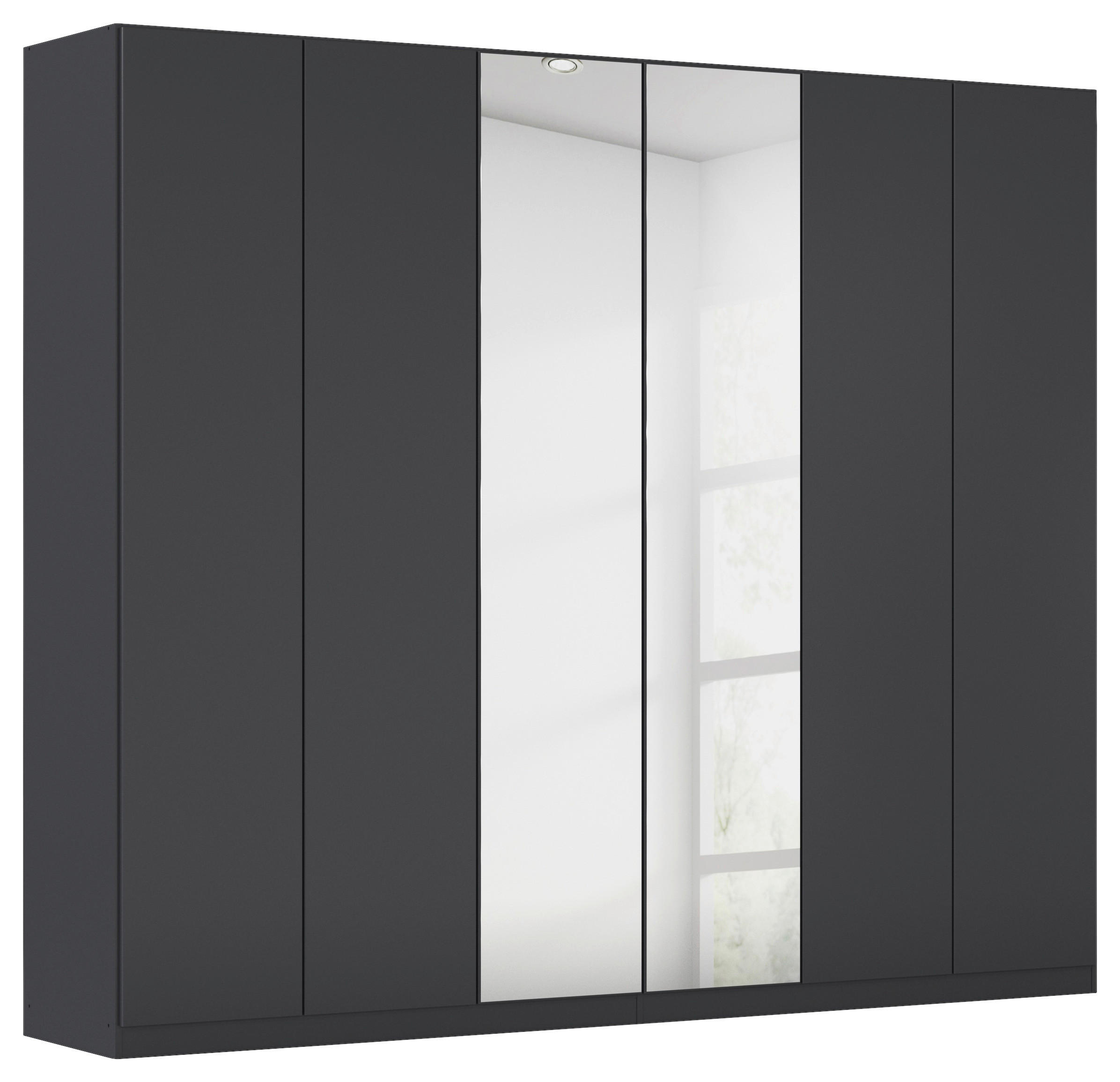 FALTTÜRENSCHRANK in Dunkelgrau  - Dunkelgrau, Holzwerkstoff (271/229/54cm) - Boxxx