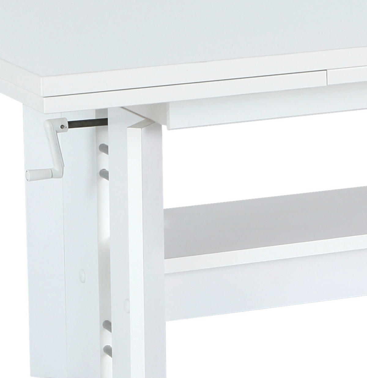 COUCHTISCH in Holzwerkstoff 110-180/68/50-60 cm  - Weiß, MODERN, Holzwerkstoff (110-180/68/50-60cm) - MID.YOU