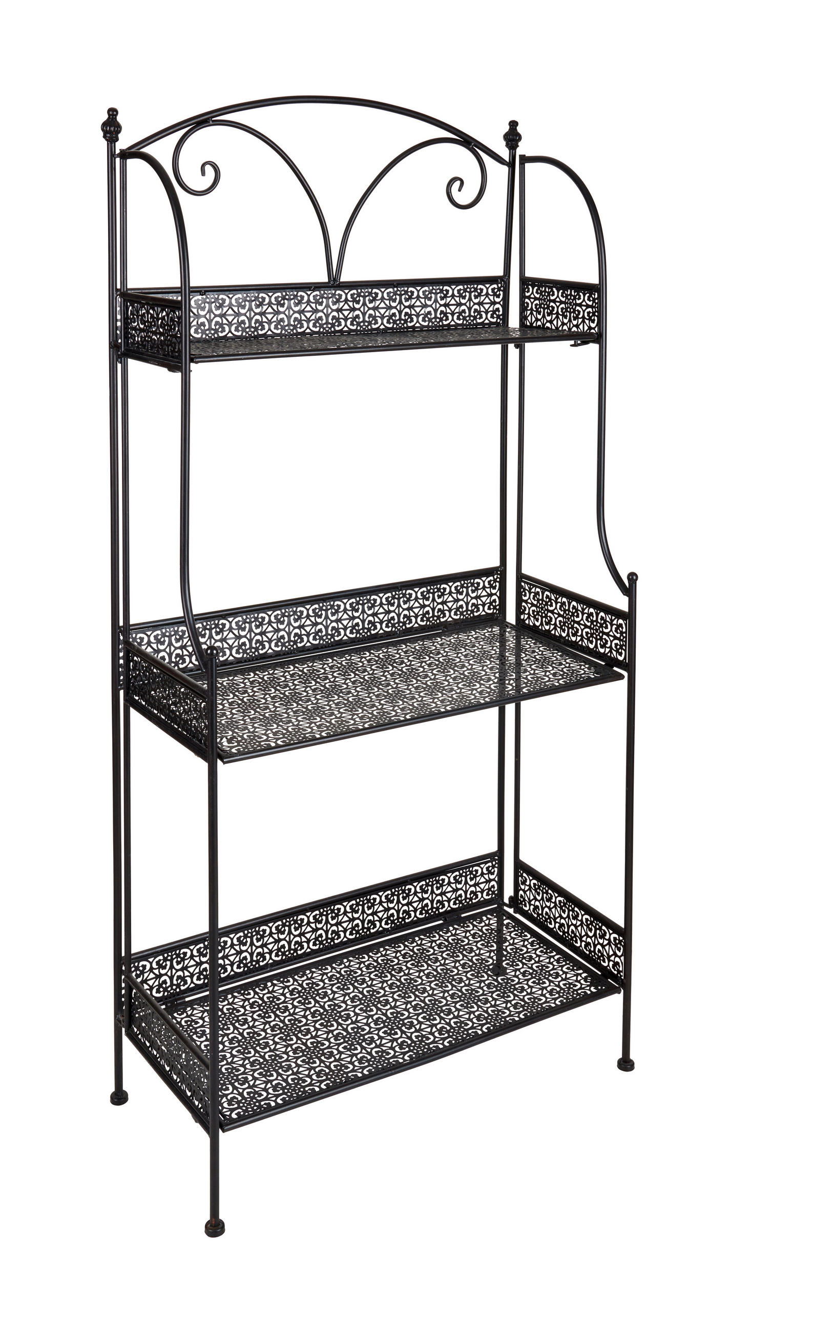 PRÍSTAVNÝ REGÁL, tmavohnedá - tmavohnedá, Basics, kov