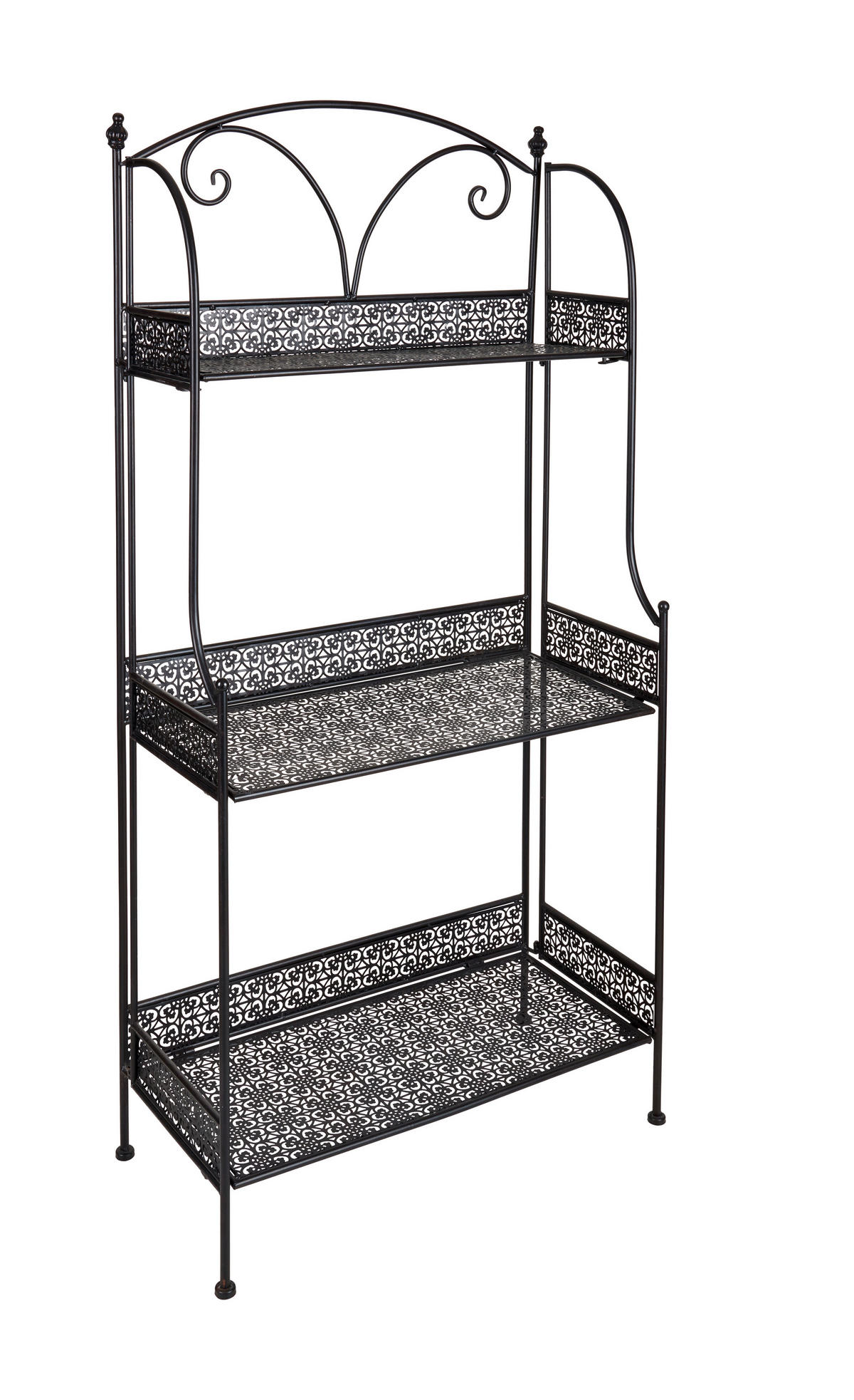 PRÍSTAVNÝ REGÁL, tmavohnedá - tmavohnedá, Basics, kov