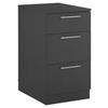 MEHRZWECKSCHRANK 50/93/68 cm  in Anthrazit  - Chromfarben/Anthrazit, Design, Holzwerkstoff/Kunststoff (50/93/68cm)