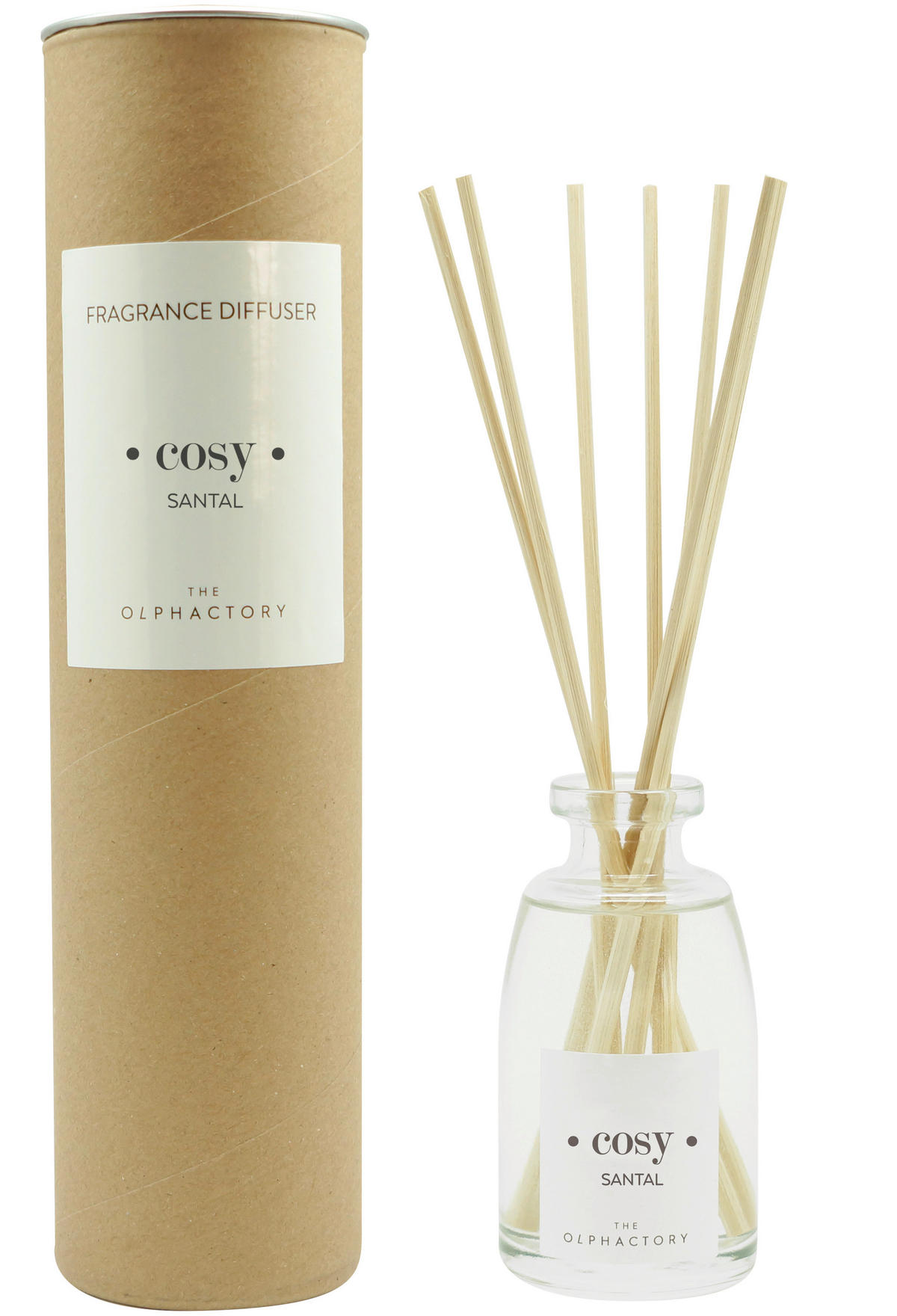 Difuzor Santal  - večbarvno, Basics, karton/steklo (100ml) - The Olphactory