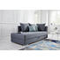 LIEGE in Textil Grau - Chromfarben/Anthrazit, Design, Kunststoff/Textil (220/93/100cm) - Xora LIEGE in Textil Grau - Chromfarben/Anthrazit, Design, Kunststoff/Textil (220/93/100cm) - Xora