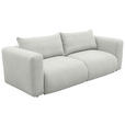 SCHLAFSOFA Flachgewebe Naturfarben  inkl.  - Schwarz/Naturfarben, MODERN, Kunststoff/Textil (248/94/109cm) - Carryhome