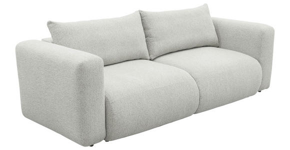 SCHLAFSOFA Flachgewebe Naturfarben  inkl.  - Schwarz/Naturfarben, MODERN, Kunststoff/Textil (248/94/109cm) - Carryhome