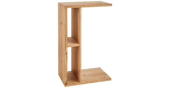 BEISTELLTISCH 25/65/40 cm Eiche vollmassiv Eichefarben - Eichefarben, Natur, Holz (25/65/40cm) - Linea Natura