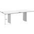 ESSTISCH in Metall, Glas 220/100/75 cm - Dunkelgrau/Weiß, Design, Glas/Metall (220/100/75cm) - Dieter Knoll ESSTISCH in Metall, Glas 220/100/75 cm - Dunkelgrau/Weiß, Design, Glas/Metall (220/100/75cm) - Dieter Knoll