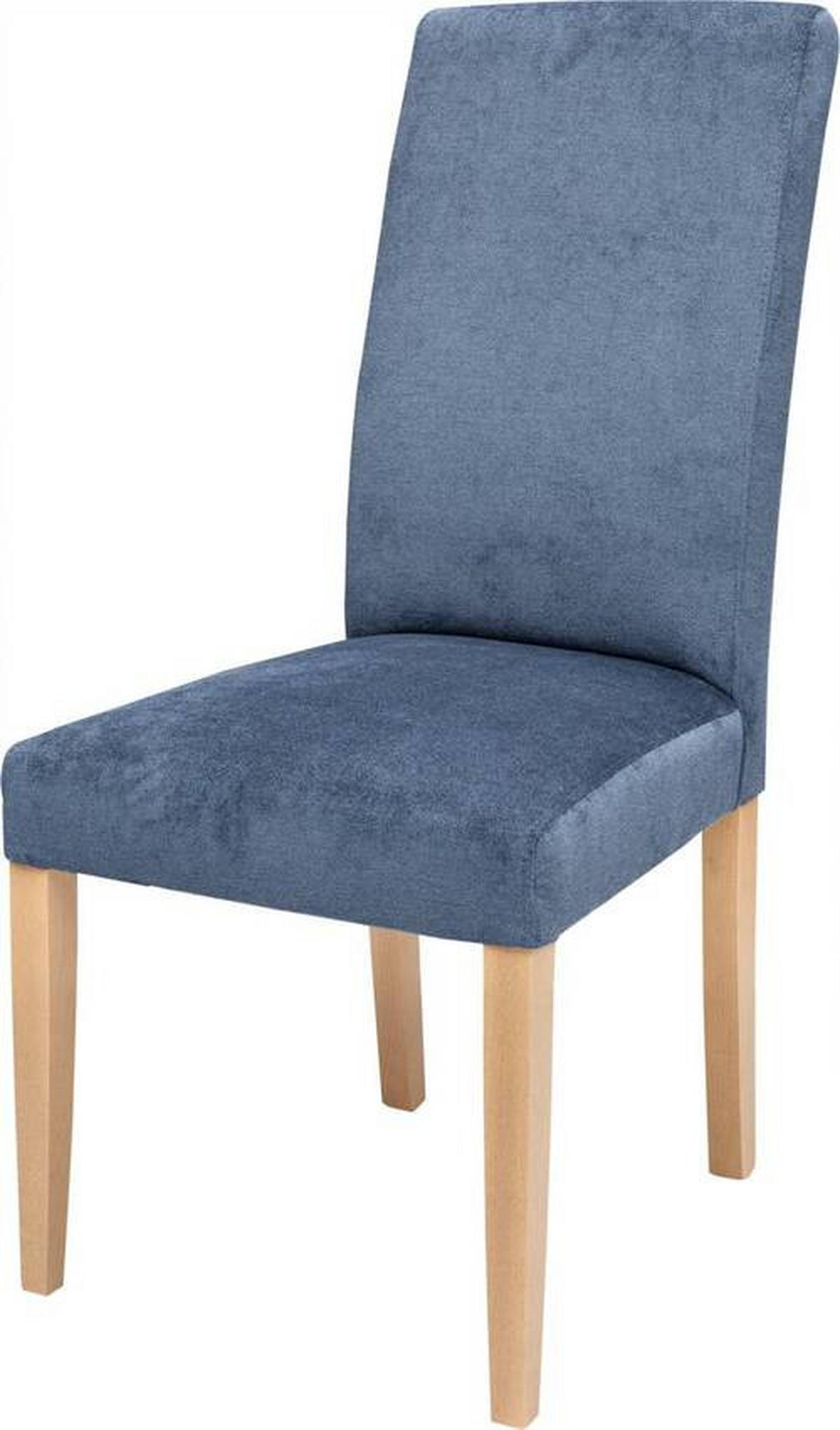 SZÉK fa, textil kék, barna  - barna/kék, Basics, textil/fa (49/105/65cm) - Cantus