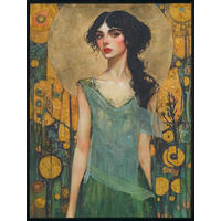 BILD 90/120 cm  - Beige/Goldfarben, Basics, Holz/Kunststoff (90/120cm) - Monee