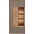 VITRINE Kerneiche vollmassiv Eichefarben, Fango - Fango/Eichefarben, Design, Glas/Holz (88,5/196/39cm) - Valnatura
