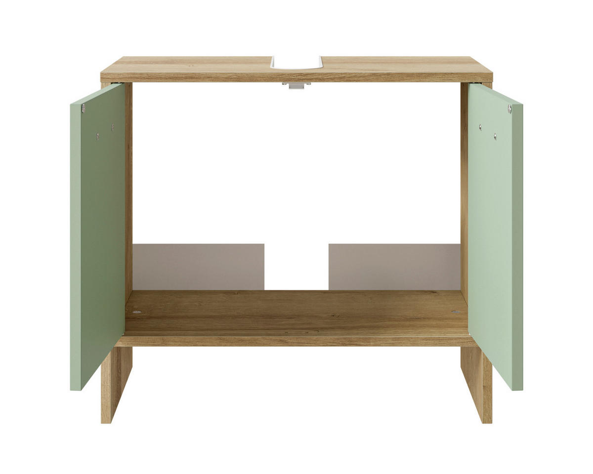 WASCHBECKENUNTERSCHRANK 60,6/54,3/28,4 cm  - Chromfarben/Eichefarben, Basics, Holzwerkstoff (60,6/54,3/28,4cm) - Pelipal