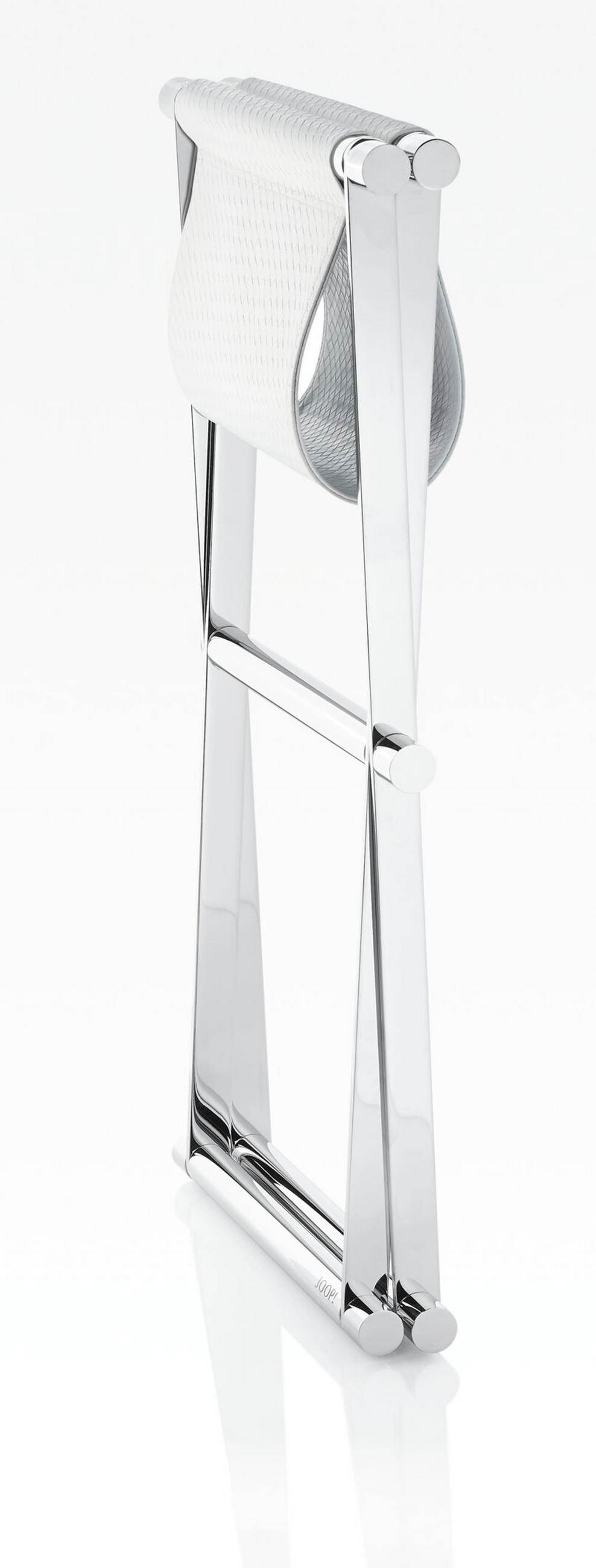 PREKLOPNI STOLAC  bijela, boje kroma  metal, tekstil      - bijela/boje kroma, Design, metal/tekstil (34,5/45/45cm) - Joop!