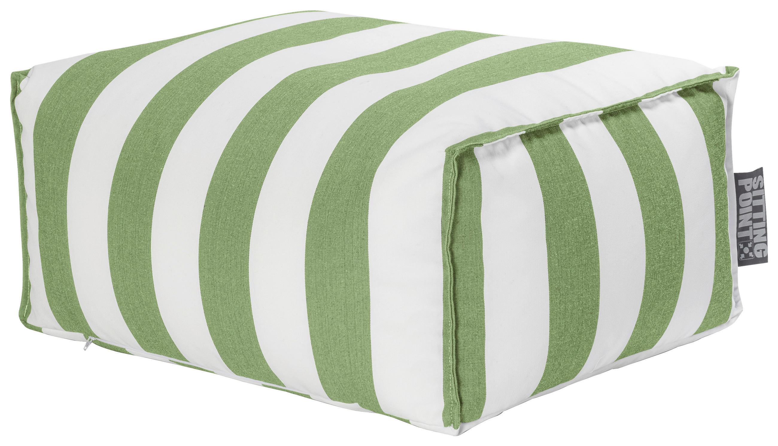 OUTDOORSITZSACK 100 l  - Weiß/Grün, LIFESTYLE, Textil (65/35/55cm)