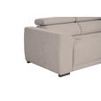ECKSOFA Taupe Struktur  - Taupe/Schwarz, Design, Kunststoff/Textil (205/284cm) - Xora