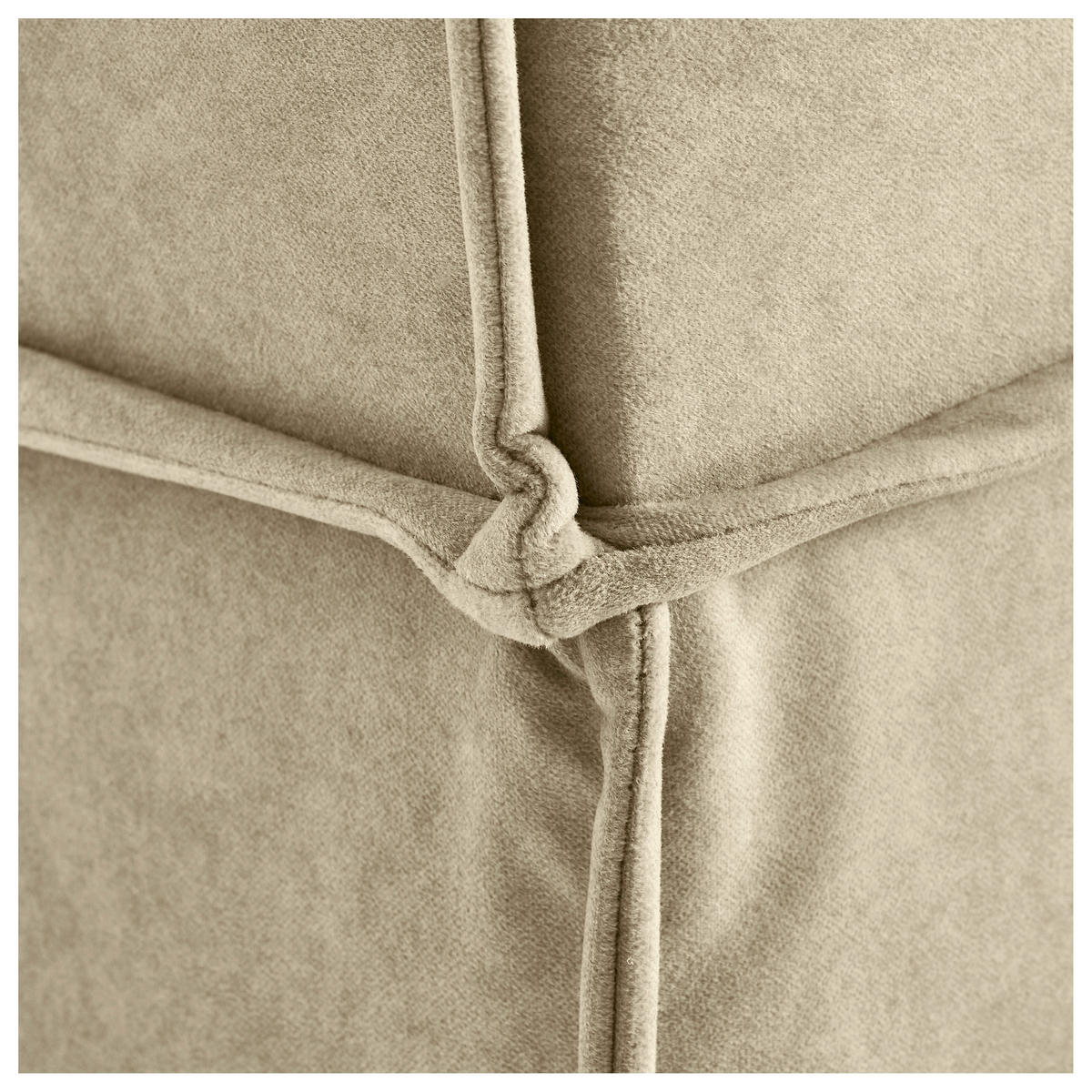 BOXBETT 180/200 cm,  in Beige, Bettkasten, Topper, H3 + H3 = fest  - Beige/Schwarz, Design, Kunststoff/Textil (180/200cm) - Chameo