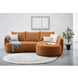 ECKSOFA  in Chenille Rostfarben  - Rostfarben/Schwarz, MODERN, Kunststoff/Textil (287/179cm) - Carryhome