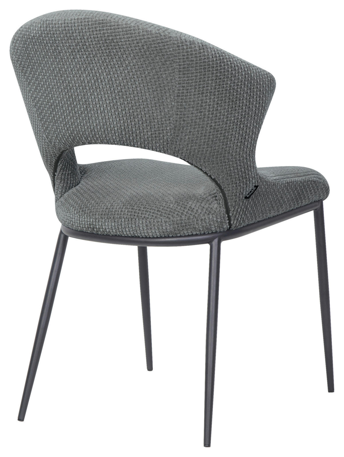 STUHL   Webstoff  Grün  - Schwarz/Grün, Design, Textil/Metall (56,5/83,5/63,5cm) - Stylife