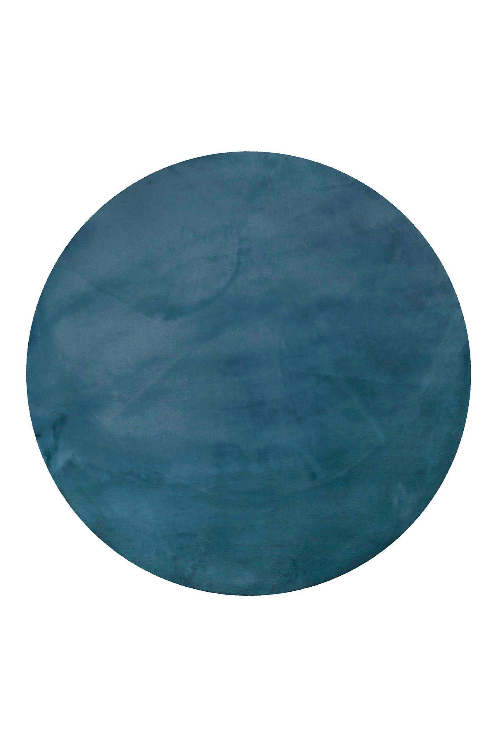 HOCHFLORTEPPICH 150/150 cm ESP-4377-24 Petrol rund  - Petrol, KONVENTIONELL, Textil (150/150cm) - Esprit