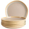 DESSERTTELLERSET Sandfarben 6-teilig 22 cm Cordelia  - Sandfarben, Trend, Keramik (22cm) - Mäser